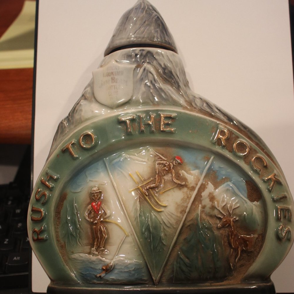 Jim Beam "Rush to the Rockies" decanter -1970